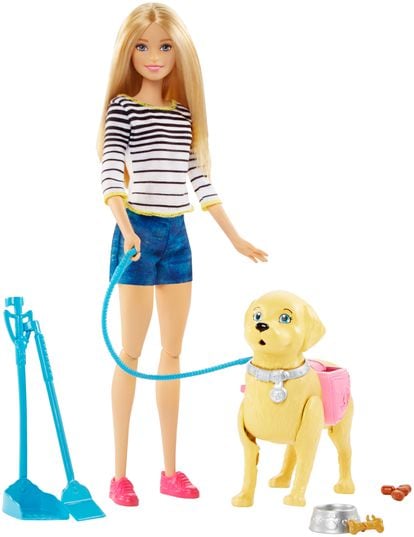 Barbie and her dog Tanner. 
