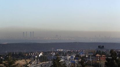 Contamination over Madrid in 2012. 