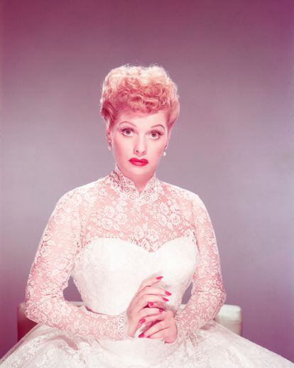 Cherry-red nail polish was a hallmark of the aesthetic of comedian Lucille Ball.