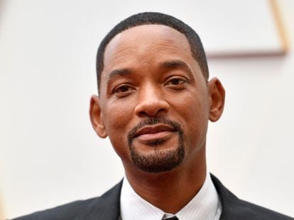 Will Smith arrives at the 2022 Academy Awards gala in Los Angeles.