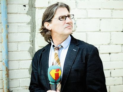 Jean-René Dufort, the host of the Canadian program 'Infoman,' in a photo provided by the Zone 3 production company.