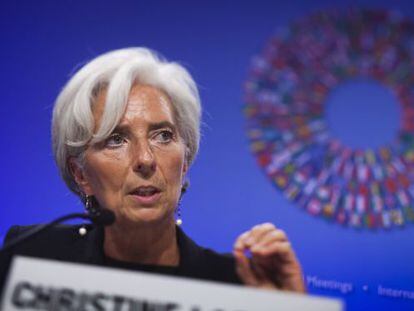 The IMF&rsquo;s managing director Christine Lagarde. 
