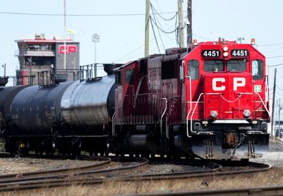 Canadian Pacific trains in Toronto, March 21, 2022
