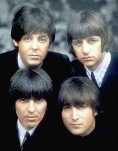 The Beatles: Paul McCartney, Ringo Starr, George Harrison and John Lennon.