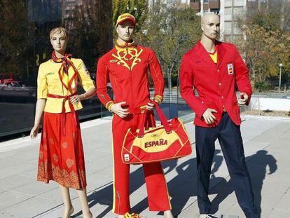 Russian firm BoscoSport&#039;s proposed designs for the Spanish Olympic team uniforms.