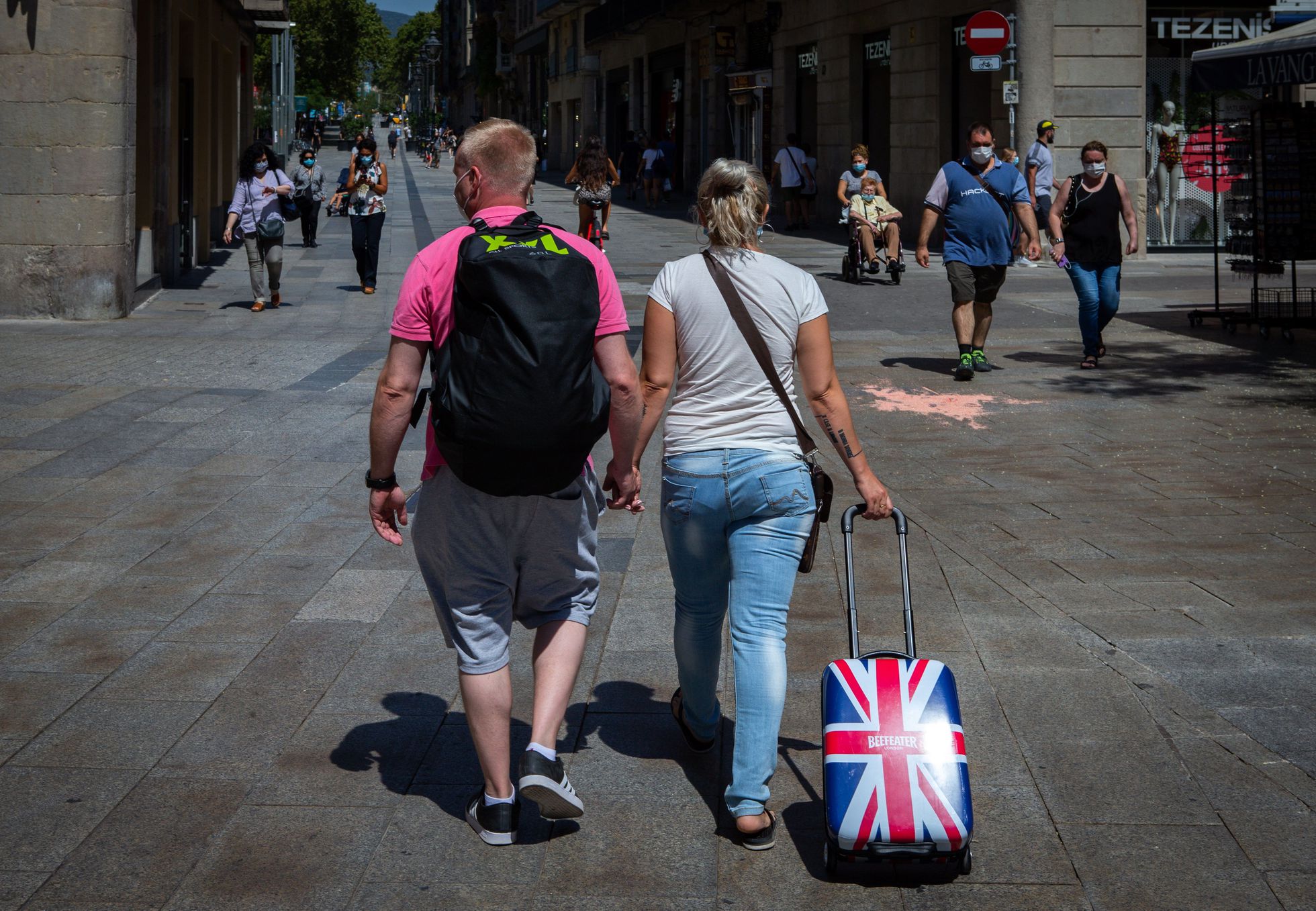 British tourist. British in Greece.