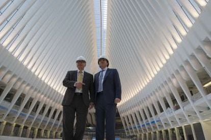 El arquitecto Santiago Calatrava, a la derecha