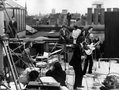 On January 30, 1969, the Beatles performed a concert on the Apple rooftop in London, which was broken up by the police.