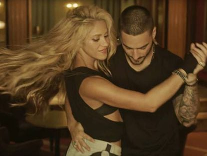 Shakira and Maluma dance to their hit 'Chantaje'