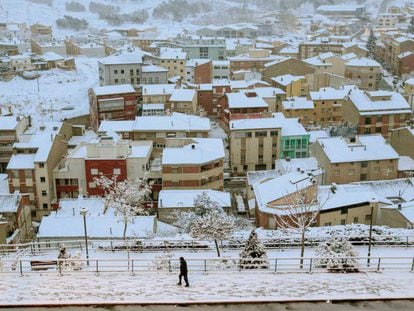 Snow in the city of Teruel this February.