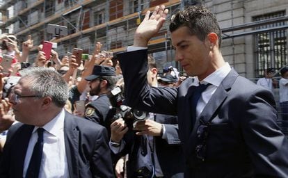 Cristiano Ronaldo in Madrid this week.