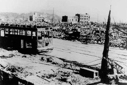 Image taken in Hiroshima on August 12, 1945, six days after the bomb was dropped. 