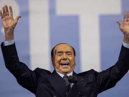 Silvio Berlusconi during a campaign event last September