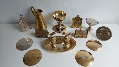 Relics recovered by Arthur Brand. 