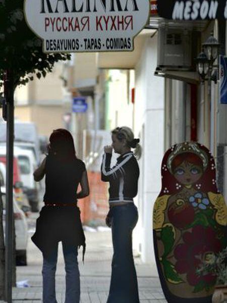 A Russian bar in El Ejido.