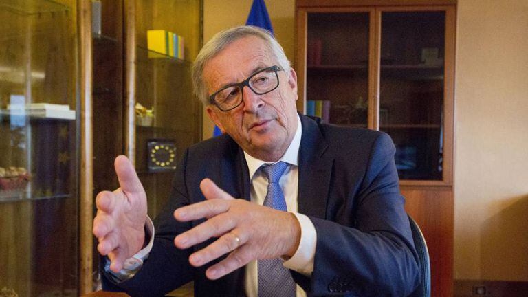 Jean-Claude Juncker, during the interview in his office in Strasbourg.