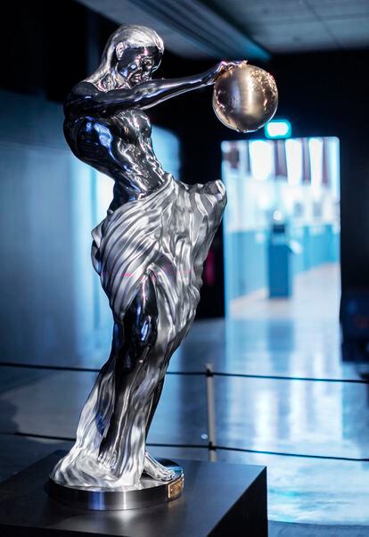 ‘The Impossible Statue’ was designed by generative AI and is currently on display in Sweden’s National Museum of Science and Technology in Stockholm.