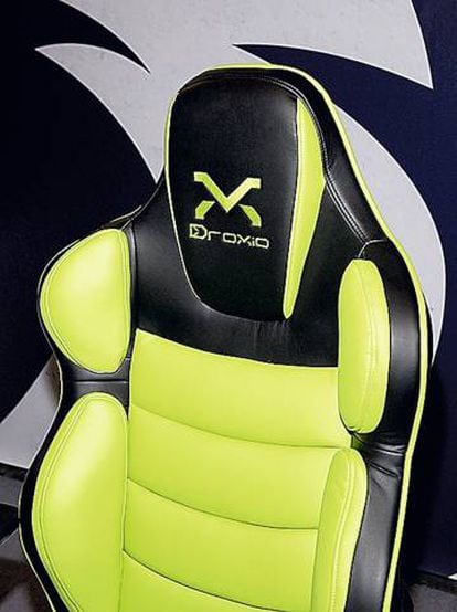 Ergonomic chair for professional gamers. 