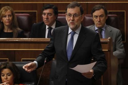 Mariano Rajoy and his Popular Party oppose a repeal of the Citizen Safety Law.