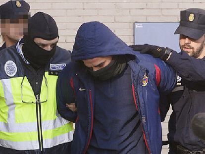 One of the individuals arrested on Friday in L'Hospitalet (Barcelona).