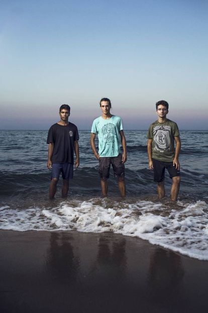 Ander Congil, Roger Pallàs and Lucas Barrero (from left to right).