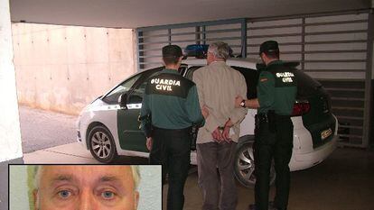 Spain's Civil Guard following the arrest of Mark Frost in 2016.