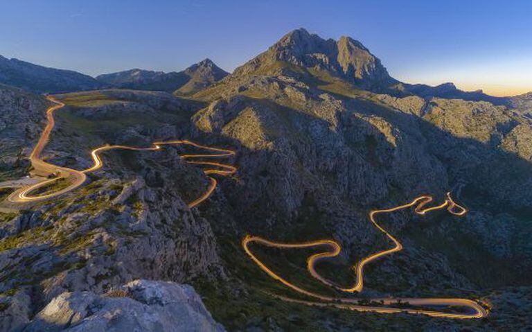 The winding road of Sa Calobra (Mallorca)