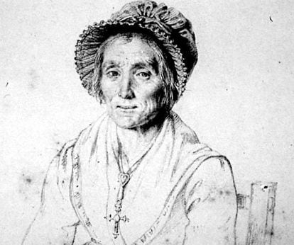 Etching of Marie Paradis.
