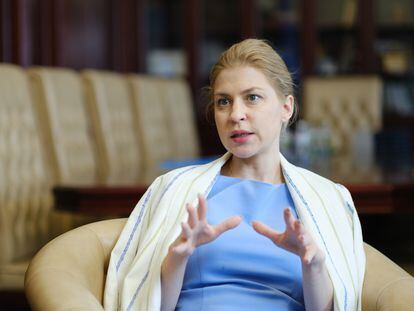 Olha Stefanishyna, Deputy Prime Minister for European and Euro-Atlantic Integration of Ukraine, in Kyiv on June 22, 2023.
