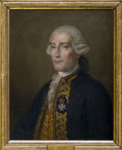 A portrait of Jorge Juan, by Rafael Tejeo.