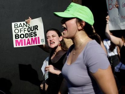A protest in support of reproductive rights in Miami (Florida), in a file photo.