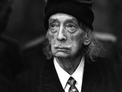 Salvador Dalí, in a picture taken by Antonio Espejo.