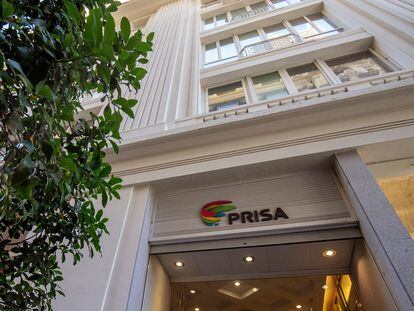 The headquarters of PRISA on the Gran Vía in Madrid.