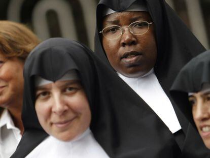 Nuns at a religious event in Madrid in 2011.