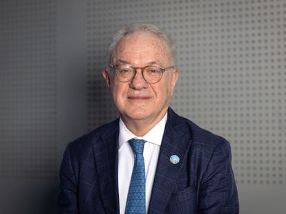 Mario Lubetkin, Latin America and the Caribbean Regional Representative for the United Nation’s Food and Agriculture Organization (FAO), at his office in Santiago, Chile on November 8, 2023.