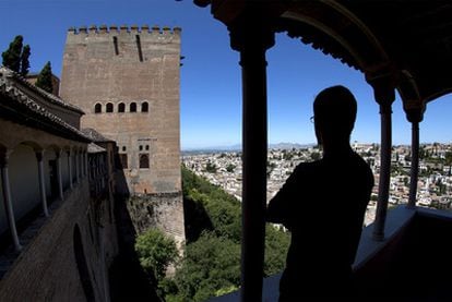 Views over Granada's Albaicín neighborhood from the Peinador de la Reina, one of the areas of the Alhambra that is closed to the public.