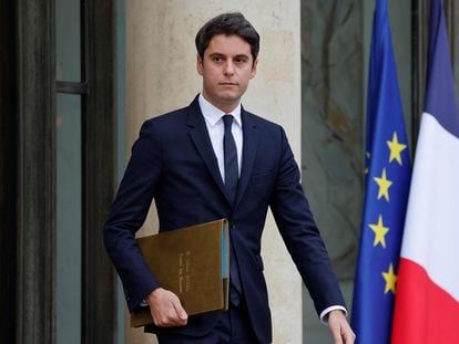 The newly appointed French Prime Minister, Gabriel Attal, at the Élysée Palace in Paris, on December 12, 2023.