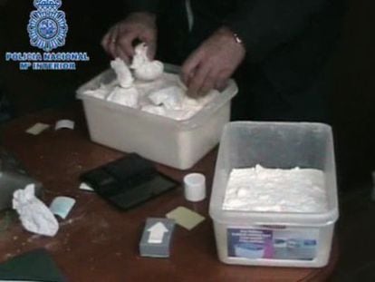 Cocaine seized in 2012 in Murcia under the supervision of the police chief now under arrest.