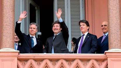 The US Secretary of State and Argentine President, this Friday in Buenos Aires.