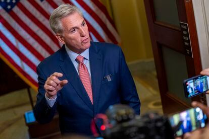 Speaker of the House Kevin McCarthy in the US Capitol in Washington, DC, USA, 25 July 2023.