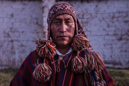 An indigenous man in Chinchero.
