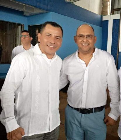 Eder John Soto on the left with Espedito Duque, image posted by Eder John Soto for Espedito Duque's birthday.