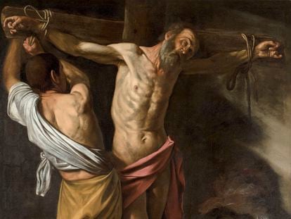 Caravaggio's 'The Crucifixion of Saint Andrew' (1607).