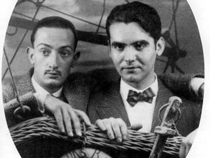 Salvador Dalí (left) and Federico García Lorca.