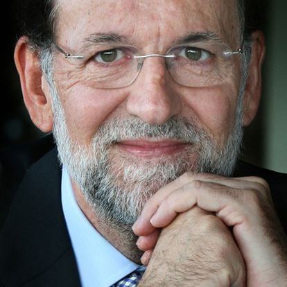 Mariano Rajoy, pictured during the interview.