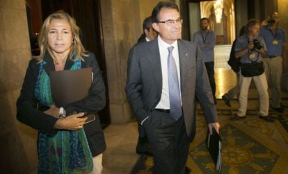 Joana Ortega with Artur Mas.