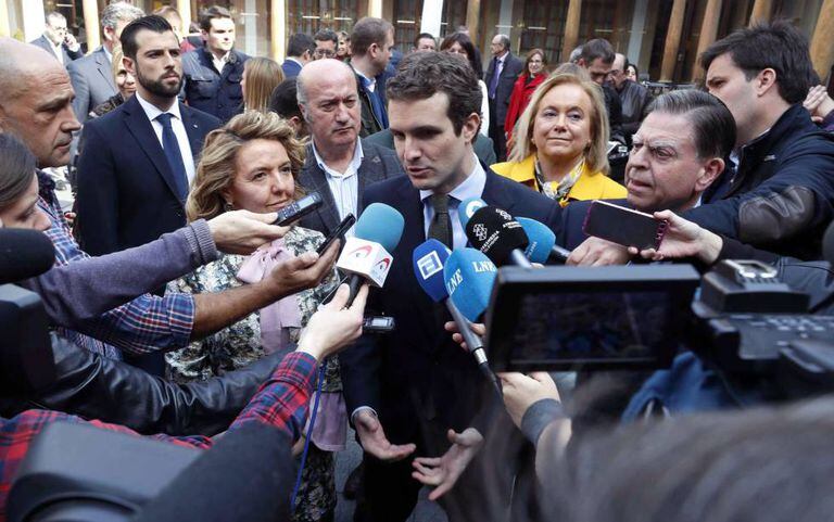 Popular Party leader Pablo Casado.