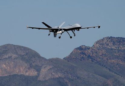 A Predator drone patrols the US border in Arizona.