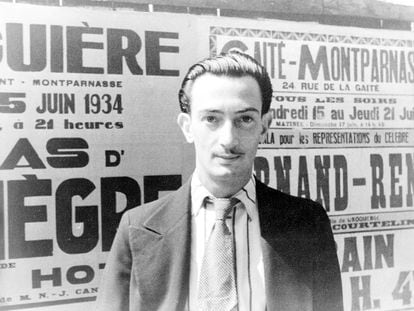 Portrait of Salvador Dalí in 1934.