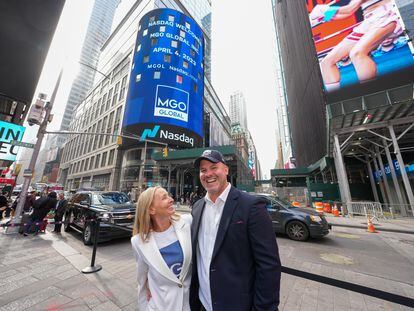 MGO Global founders Maximiliano Ojeda and Ginny Hilfiger debuted the company on Nasdaq in 2023.